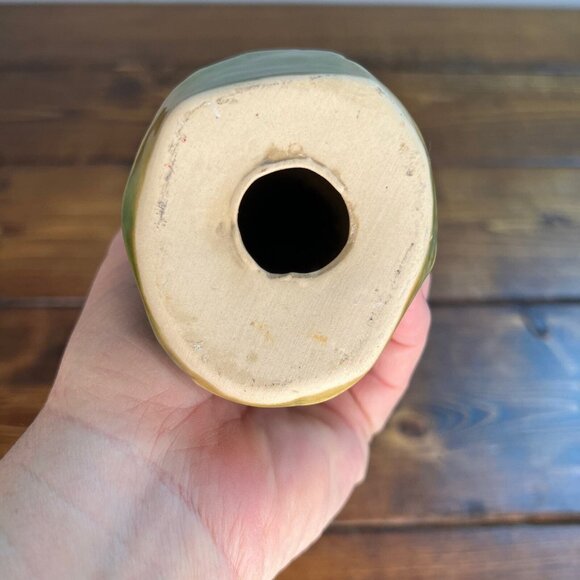 Woman with Wings Playing Mandolin Fairy Angel Ceramic green Figurine - Picture 7 of 10